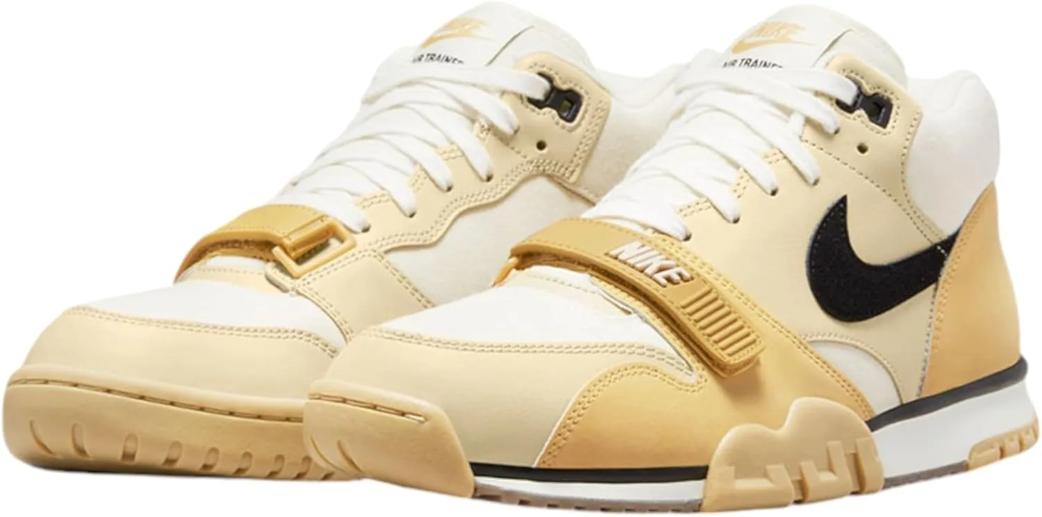 Мужские баскетбольные кроссовки Nike Air Trainer 1, белый/черный-средне-серый — фото 2