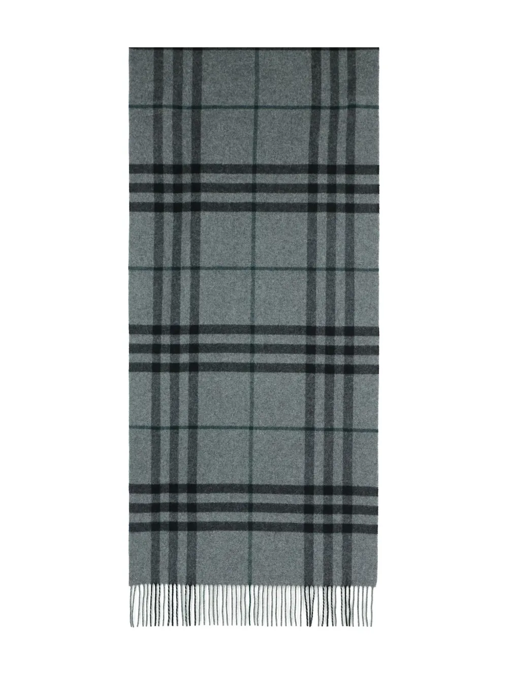 

Кашемировый шарф BURBERRY, серый