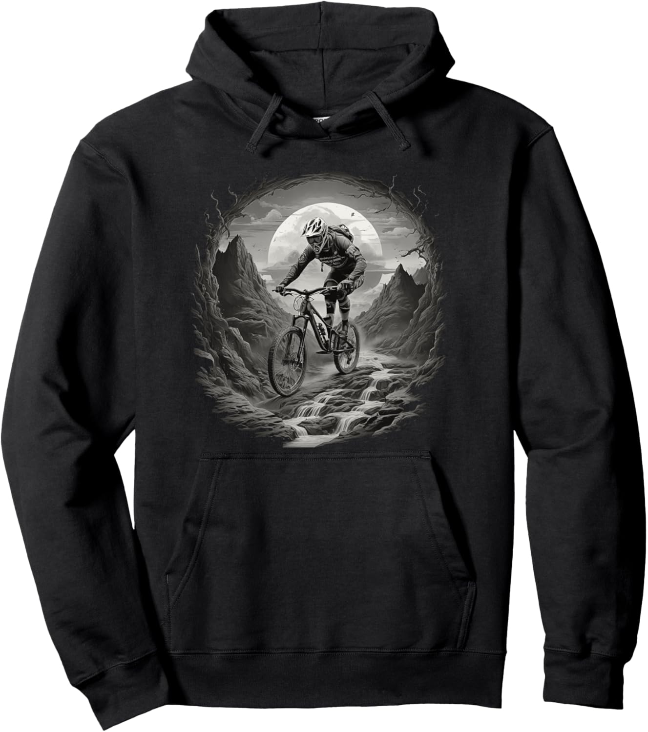 

Худи для горного велосипеда Downhill Mountain Bike from Hell Mtb Downhill Bike Rider Outdoor Mountainbike, черный