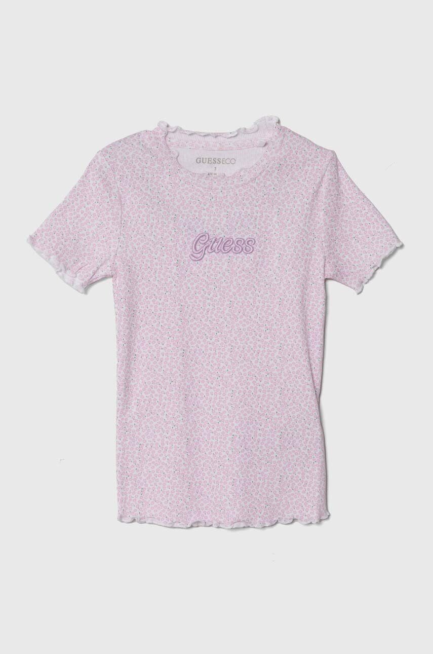

Guess детскую футболку, розовый