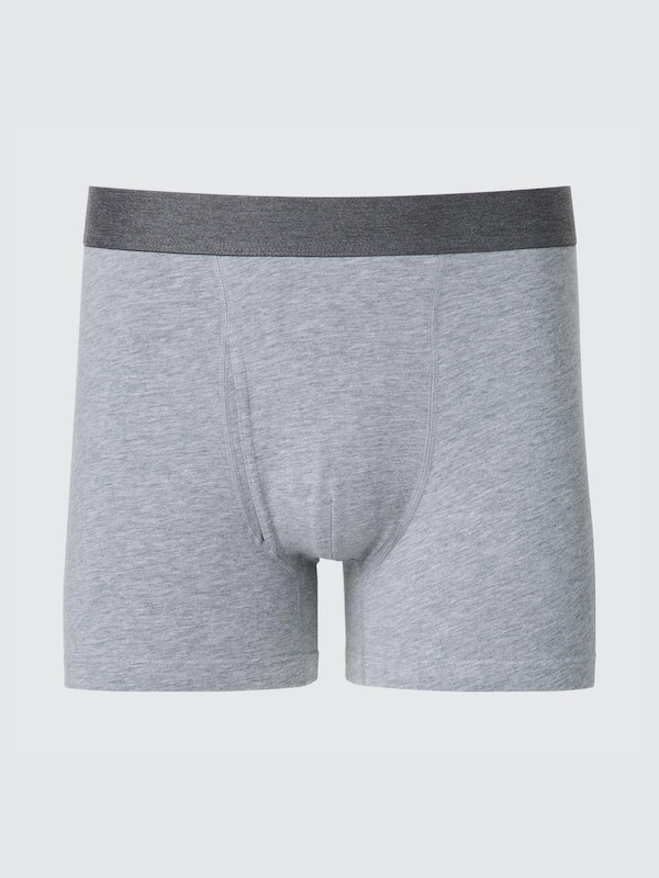 

Хлопковые боксерские трусы Uniqlo, серый