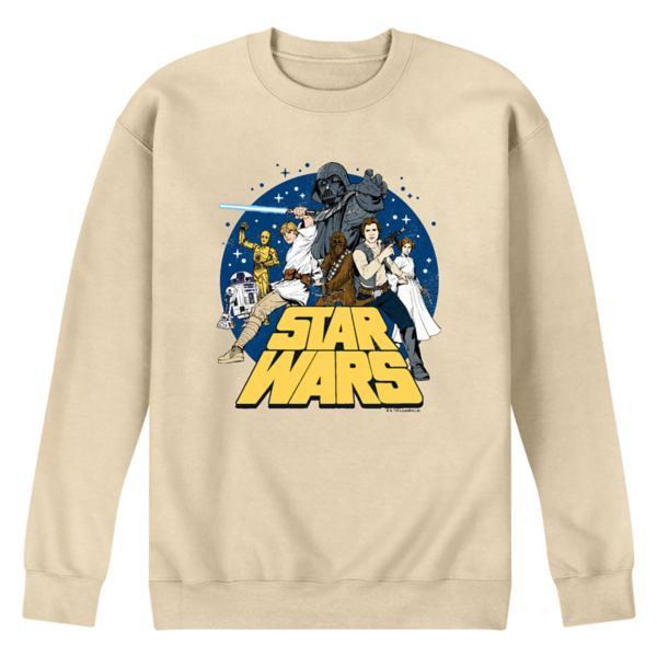 

Мужская флисовая толстовка в стиле ретро Star Wars, бежевый