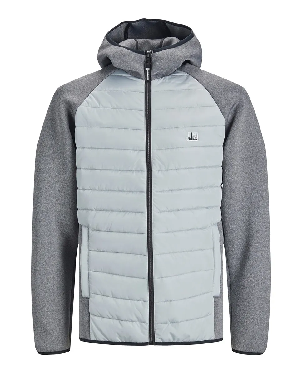 

Мужская утепленная техническая куртка Jack & Jones, светло-серый