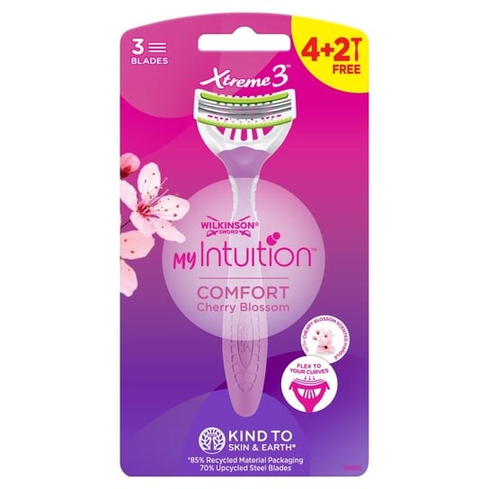 

Одноразовые бритвы для женщин 6шт Wilkinson,My Intuition Xtreme3 ​​Comfort Cherry Blossom