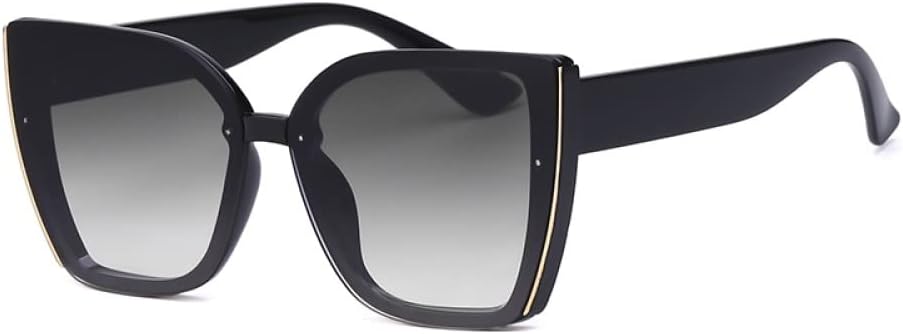 

Модные солнцезащитные очки большого размера для женщин, большие квадратные солнцезащитные очки для мужчин, ретро-очки «кошачий глаз», серые, другие цвета MTZJH, One Color