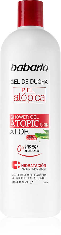 

Гель для душа с алоэ вера для атопической кожи Babaria, 600 мл