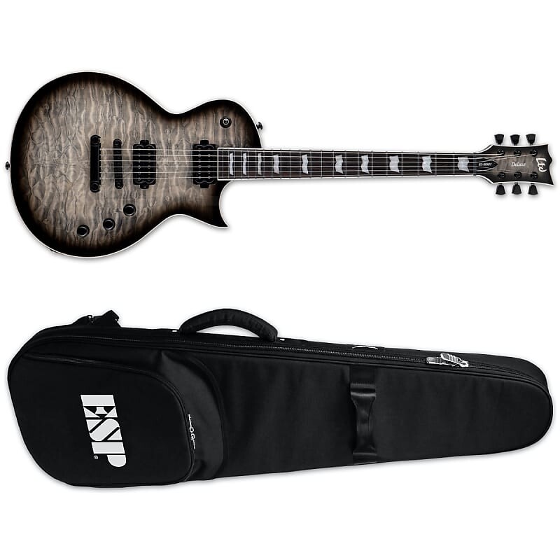 

Электрогитара ESP LTD EC-1000T Electric Guitar QM Quilted Maple Charcoal Burst + ESP Gig Bag BRAND NEW EC1000T