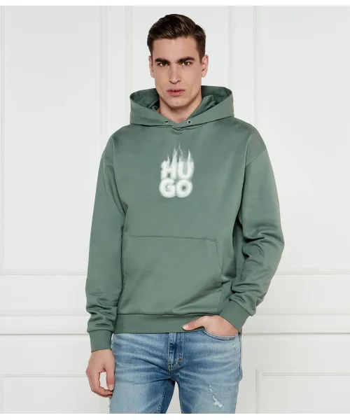 

Толстовка Defnio Relaxed fit Hugo, зеленый