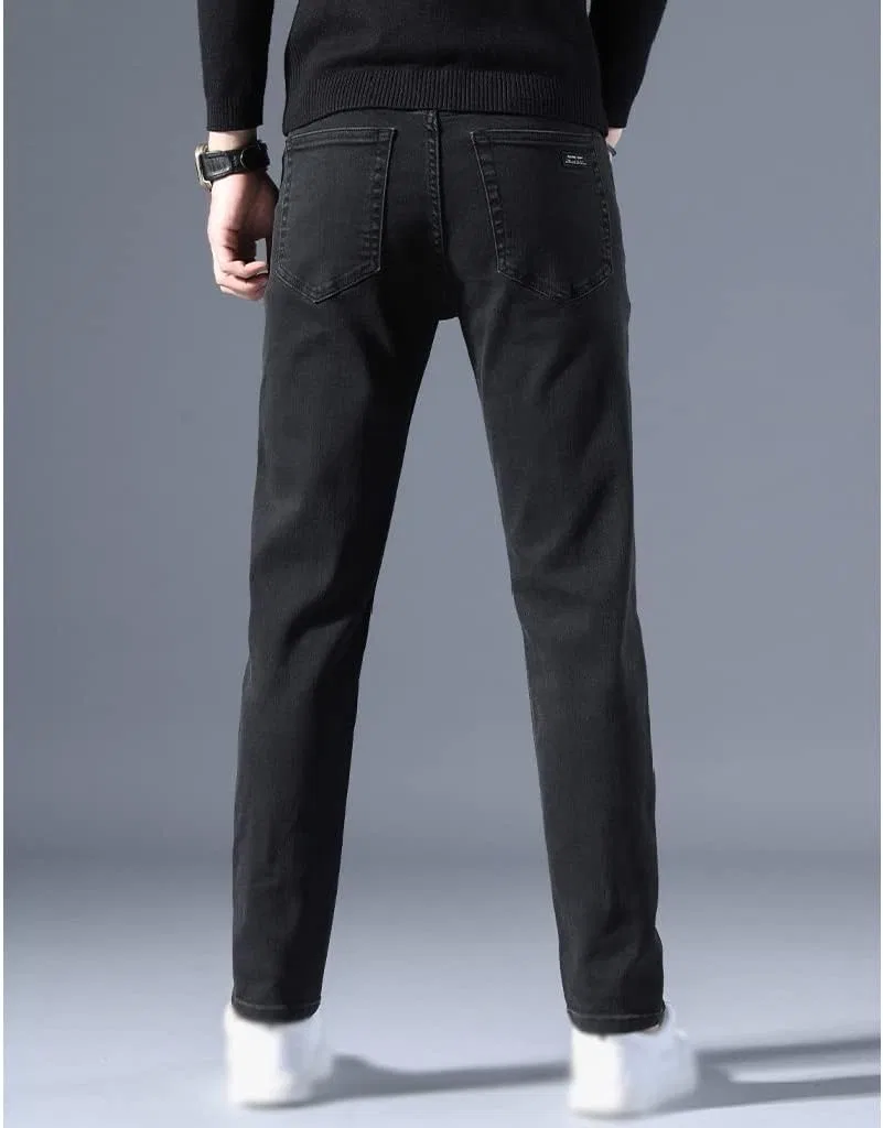 Джинсы прямого кроя Men's Jeans, Black Gray — фото 4