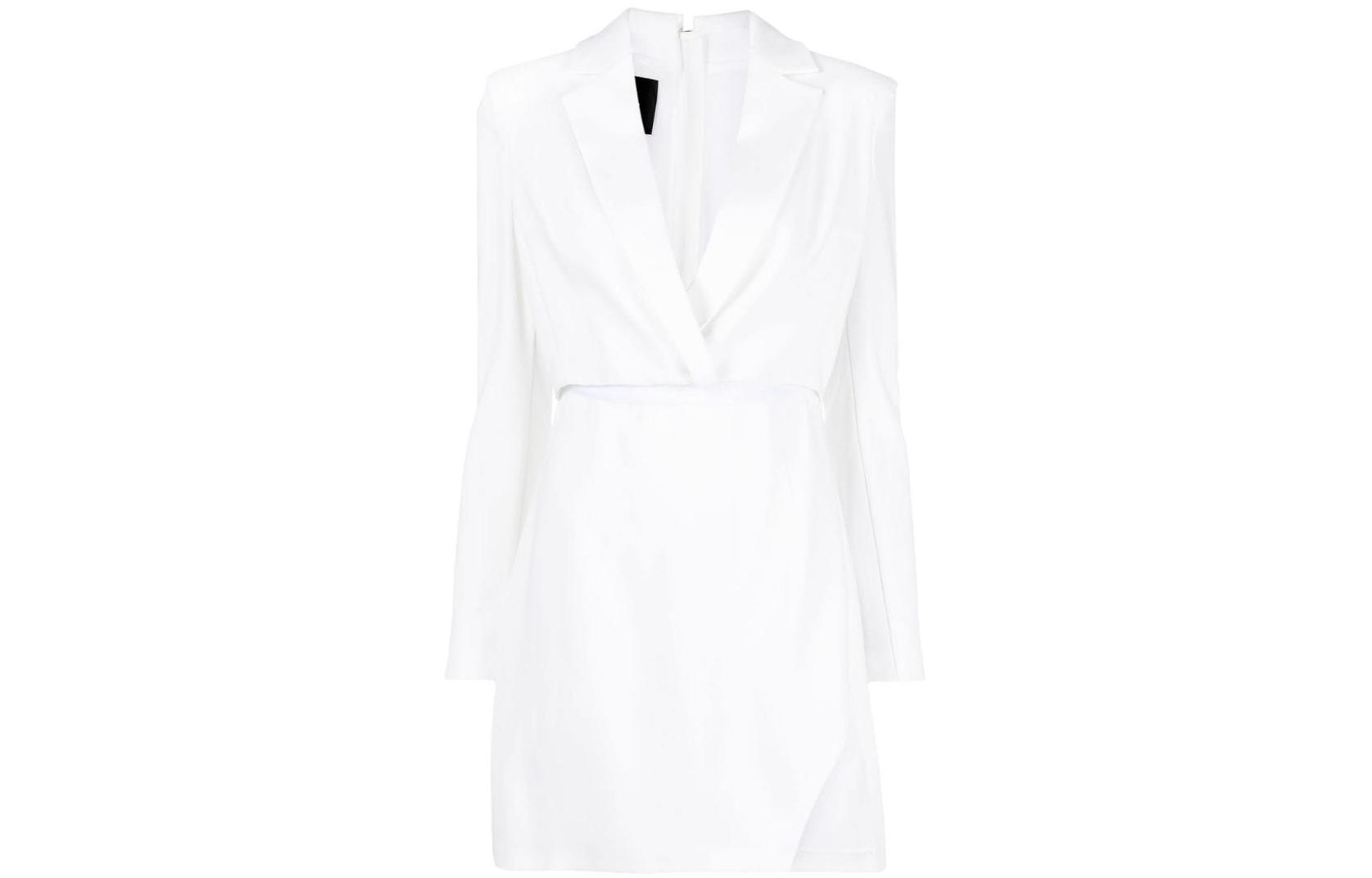 

Женское белое платье с длинными рукавами PINKO