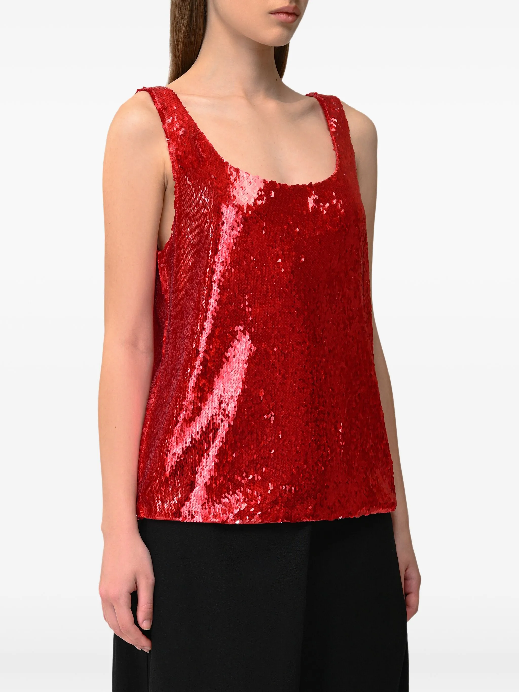 

Топ с пайетками Anouki, красный