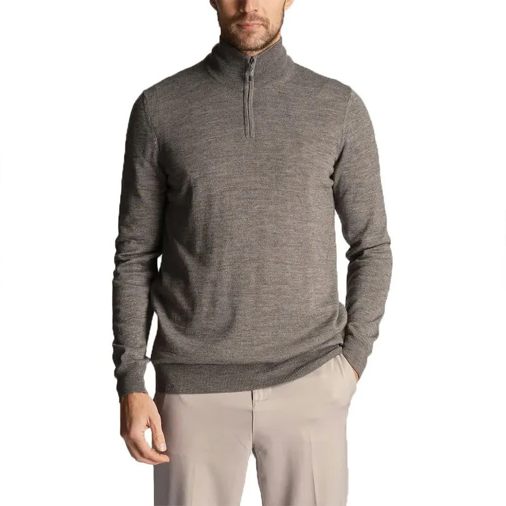 

Свитер Lyle & Scott Tonal Eagle Half Zip, серый