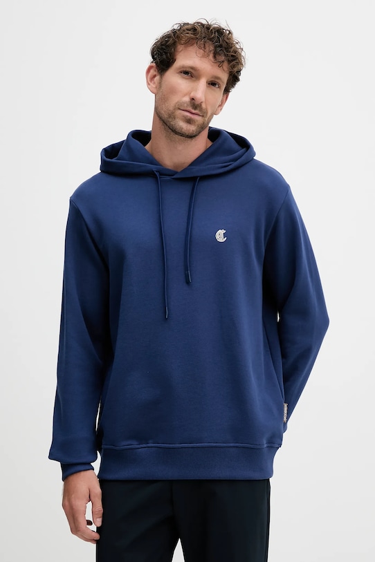 

Хлопковая толстовка Just Cavalli, темно-синий