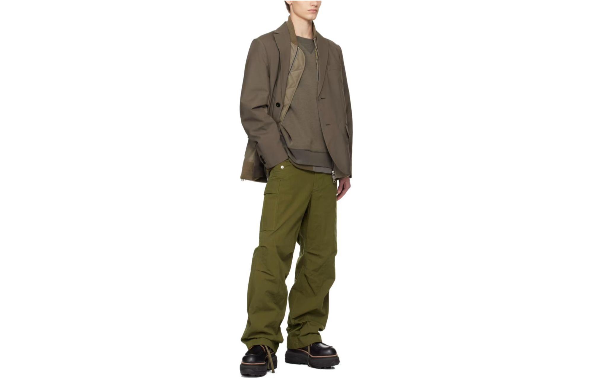 

Многослойная куртка Sacai, светло-коричневая, Коричневый, Многослойная куртка Sacai, светло-коричневая
