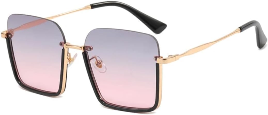 

Солнцезащитные очки с защитой UV400 | Металлическая оправа, линзы конфетного цвета | Для женщин и мужчин, для занятий спортом на открытом воздухе и вождения DSVIGF, Black Pink