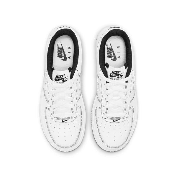 Кроссовки air force 1 '07 low 'contrast stitch - white black' Nike, черный — фото 4