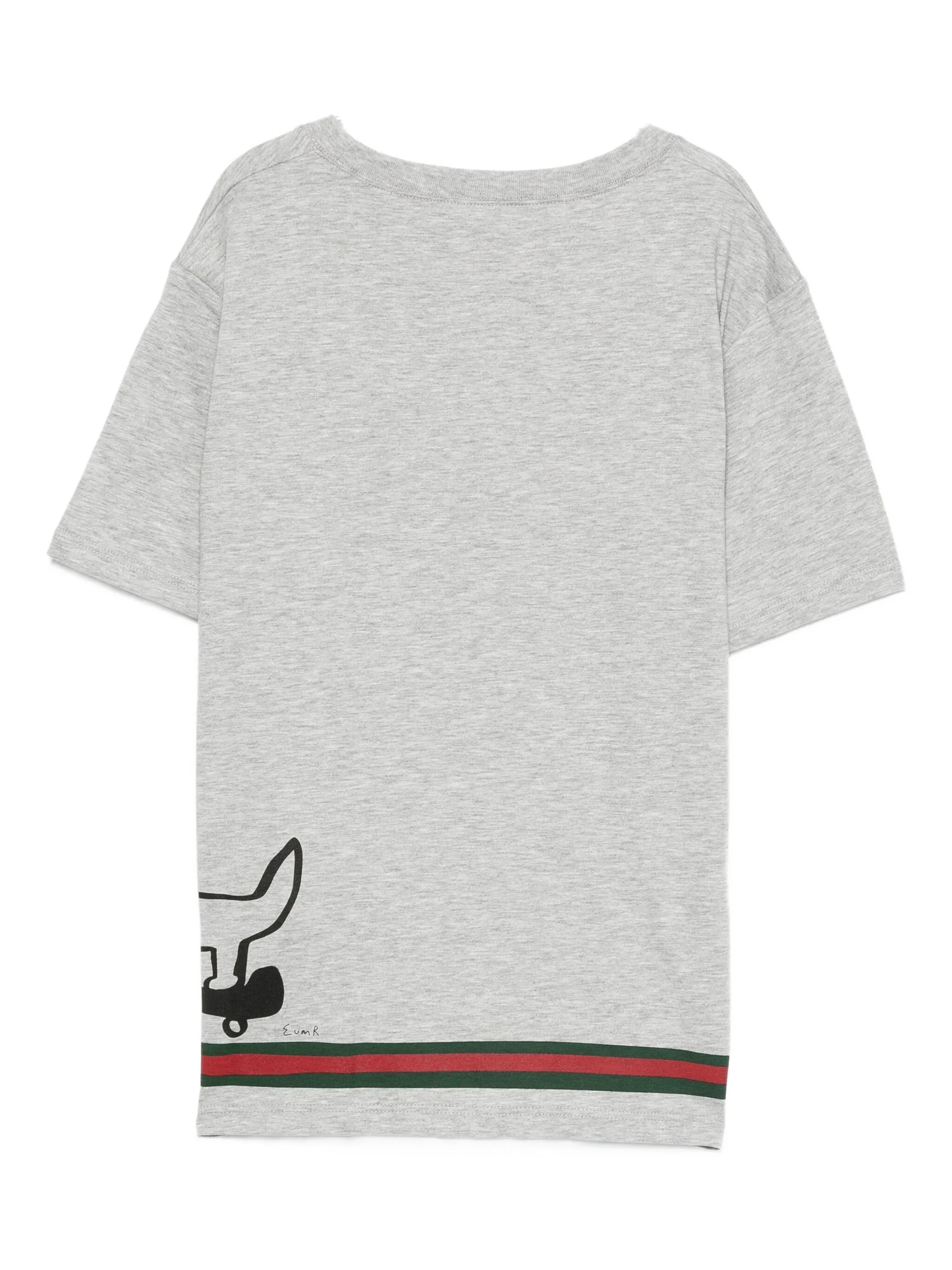 Футболка с принтом из коллаборации с Euan Roberts Gucci Kids, серый — фото 2