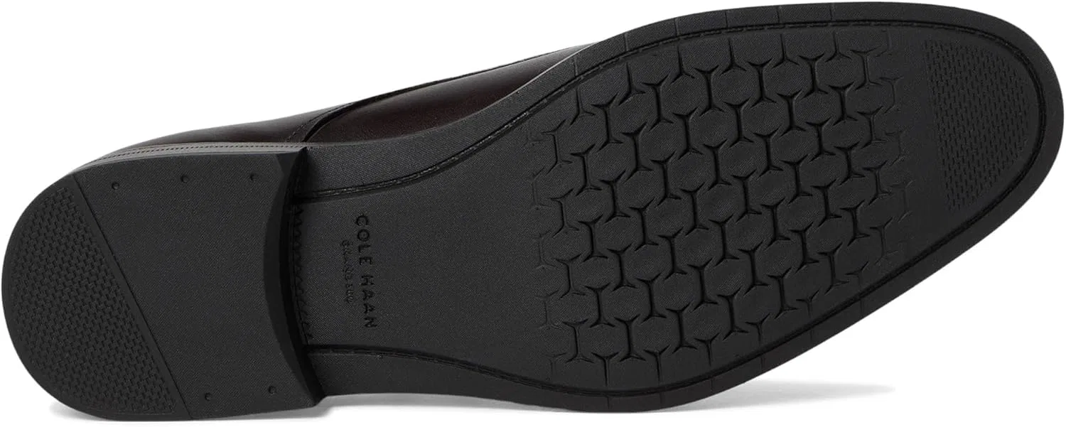 Мужские оксфорды Cole Haan Harmon Grand Plain Toe, Waterproof Black Dark Chocolate — фото 4
