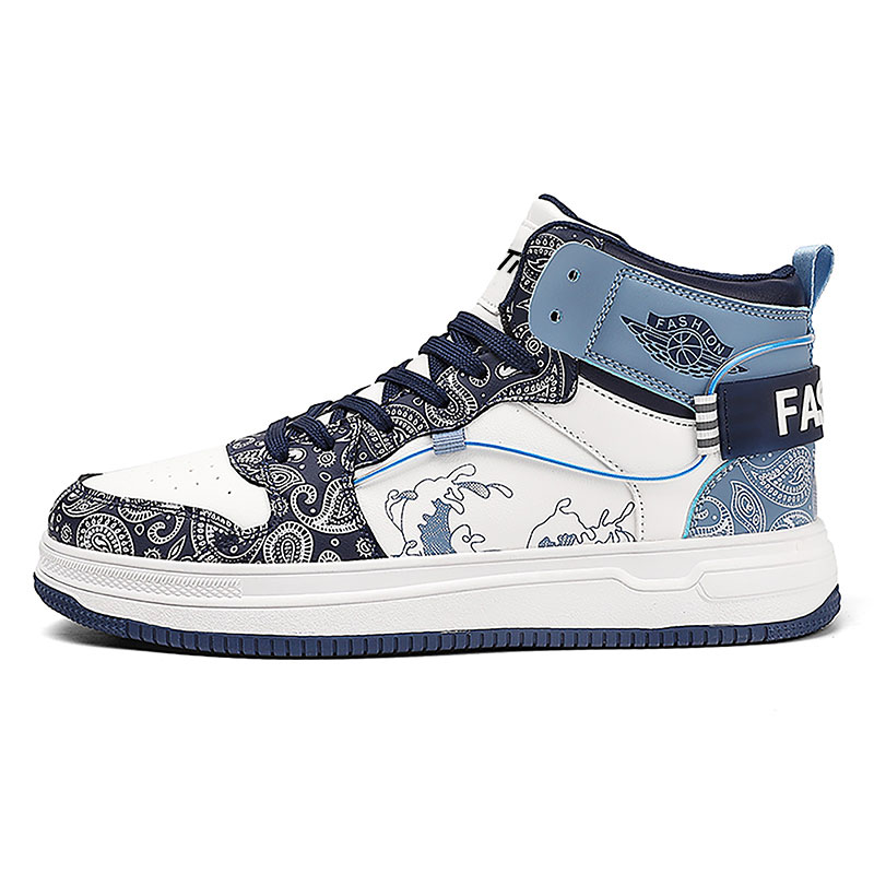 

Высокие мужские кроссовки BTR, White Blue