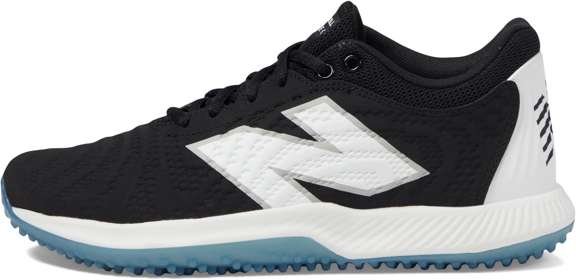Кроссовки New Balance FuelCell FUSE v4 Turf Trainer Softball Cleats, Black/Optic White — фото 4