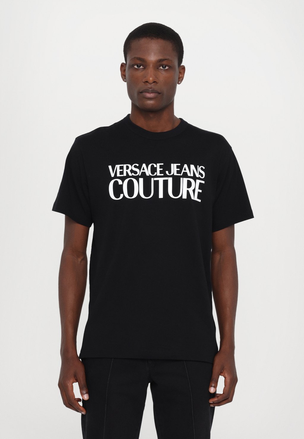 

Футболка с принтом Versace Jeans Couture, черный