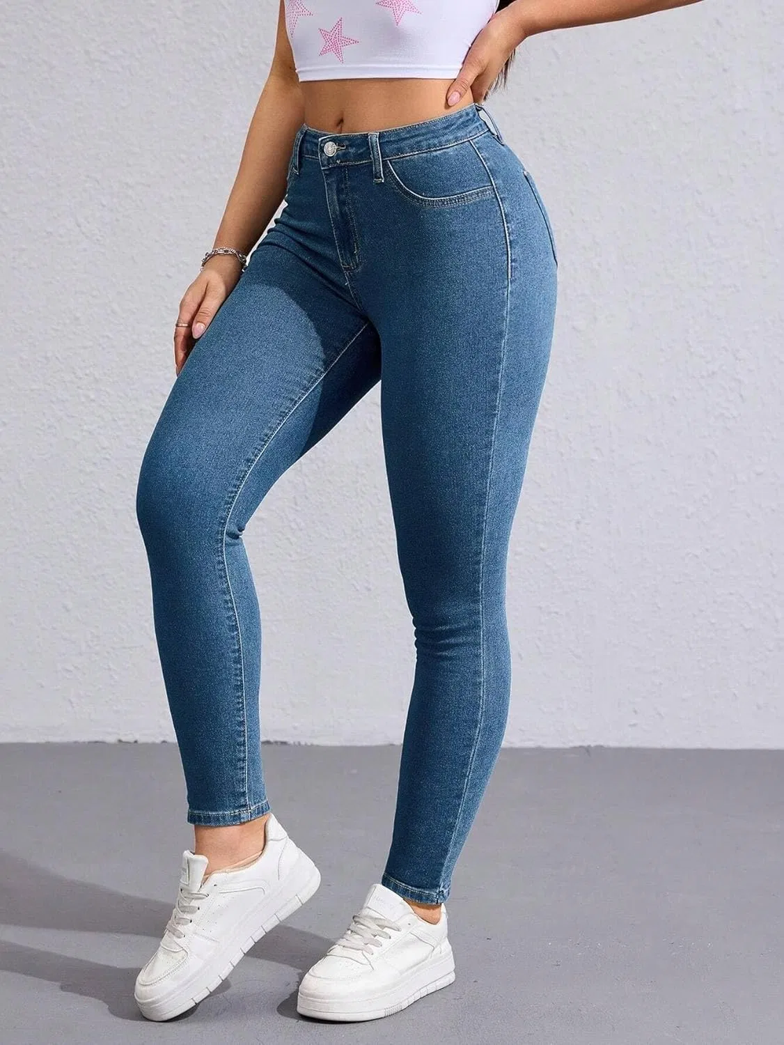 Джинсы Slim Fit Medium Wash — фото 4