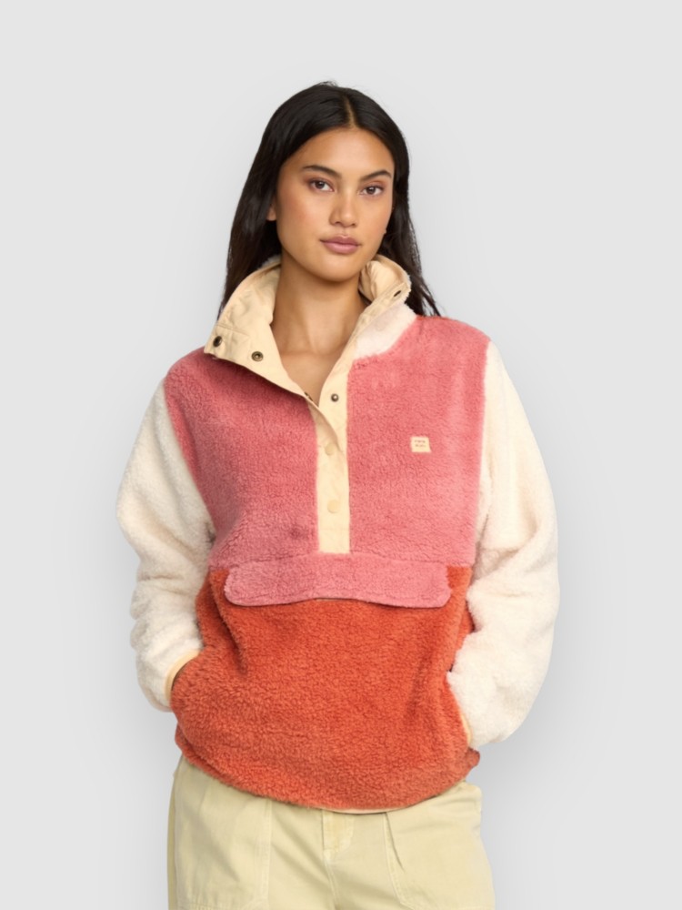 

Флисовый пуловер Billabong Switchback Fleece Pullover, kiss the earth