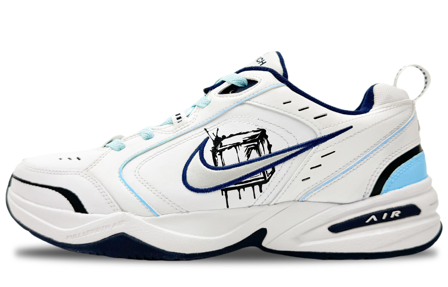 

Кроссовки Air Monarch 4 Chunky унисекс с низким верхом синего цвета Nike, белый, Синий, Кроссовки Air Monarch 4 Chunky унисекс с низким верхом синего цвета Nike, белый