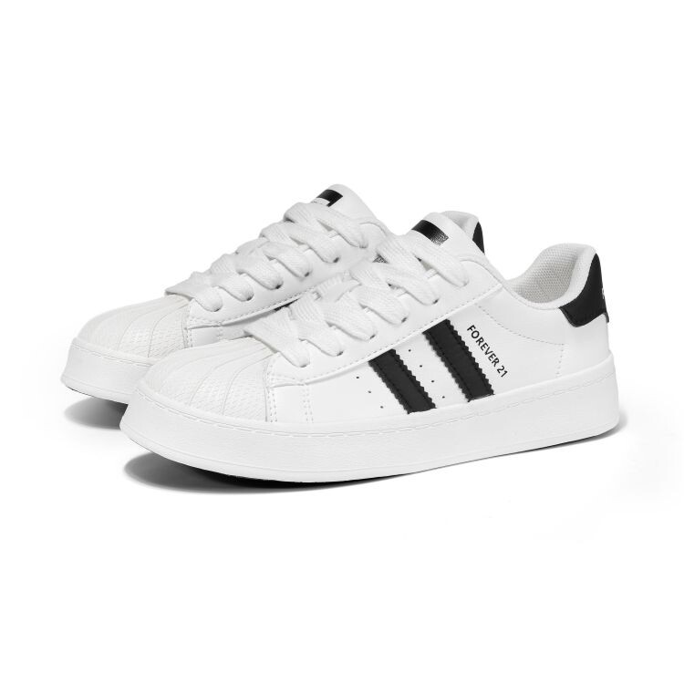 

Кроссовки Forever 21 Skateboard Shoes Unisex Low-Top, черный/белый