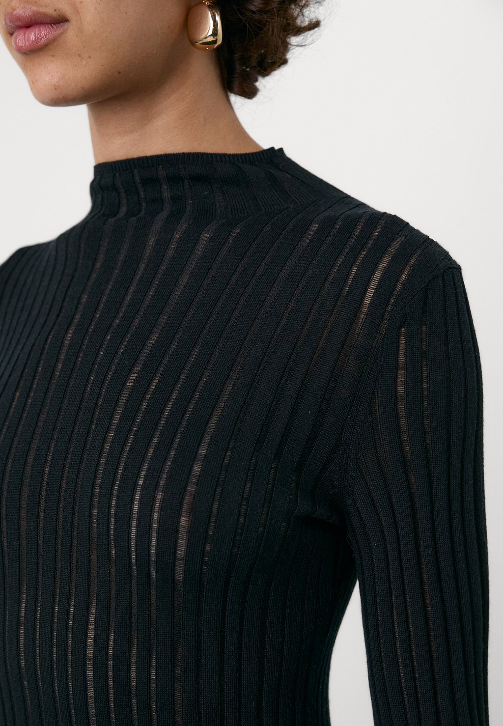 

Джемпер GAP X CULT GAIA SHEER MCKNCK TOP GAP, черный