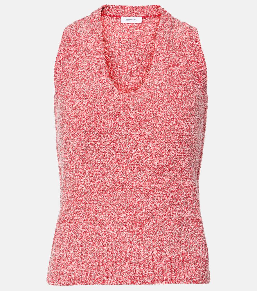 

Свитер из хлопковой смеси Ferragamo, New Red/White