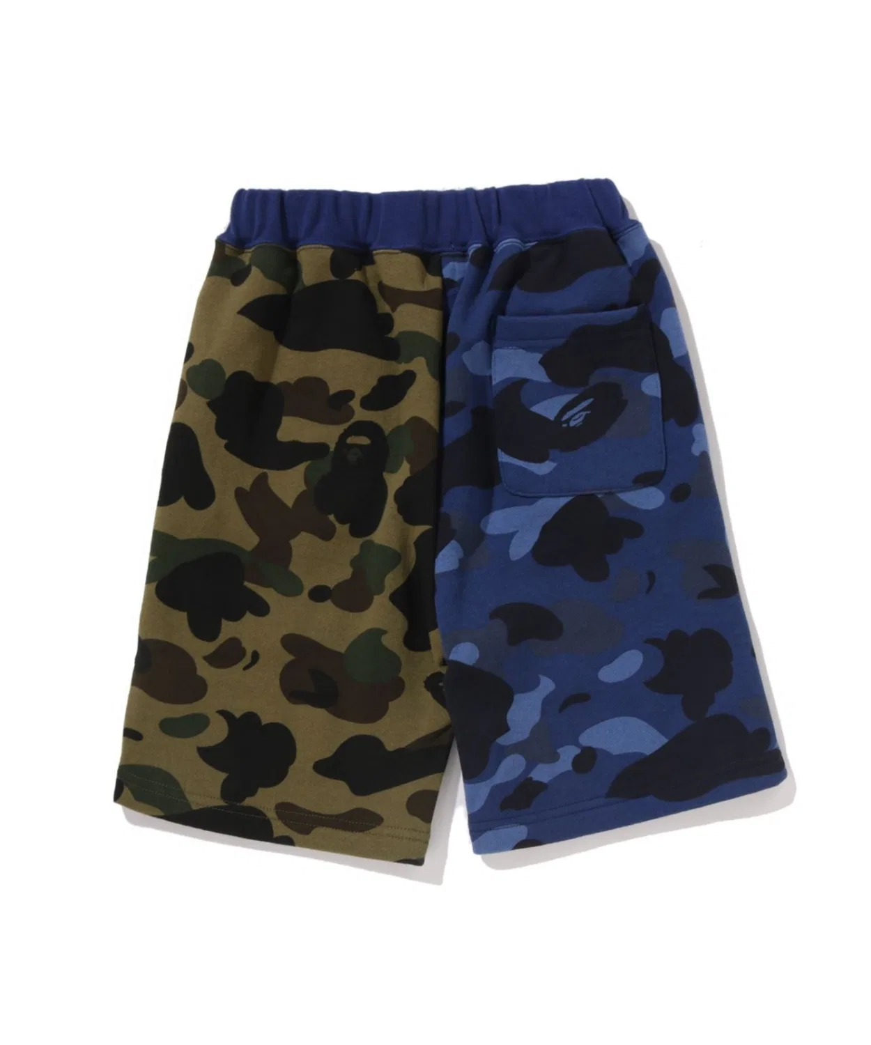 Спортивные шорты с камуфляжем BAPE SPLIT CAMO SHARK, фиолетовый — фото 2