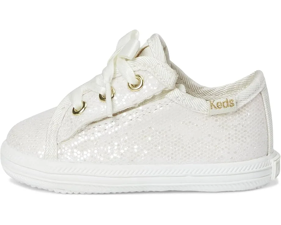 Кроссовки Keds Kids Kickstart Celebrations (Infant/Toddler), Ivory Sparkle — фото 4