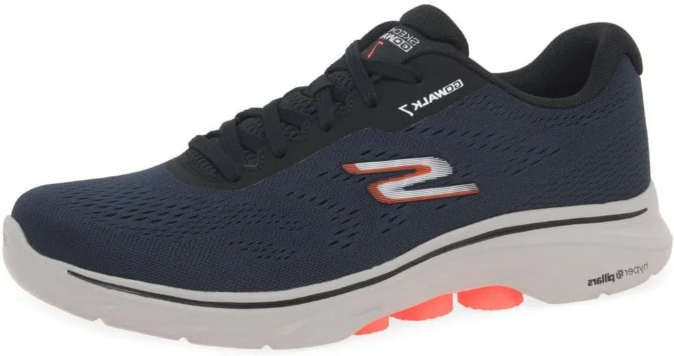 Мужские кроссовки Skechers Go Walk 7 Construction Trainers, Navy Black
