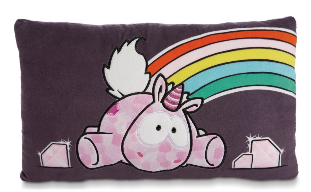 

Nici 47637 Подушка Unicorn Pink Diamond прямоугольная 43x25см плюш блестящий