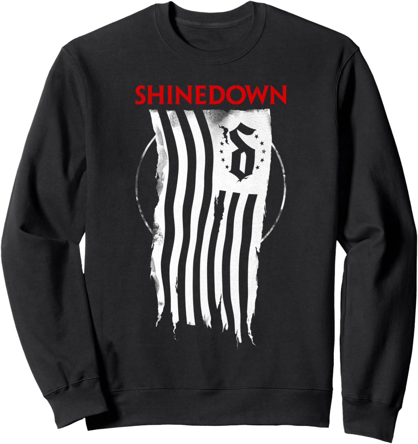 

Толстовка Shine Down Shredded Flag, черная (black 19-3911tcx), размер S Shinedown
