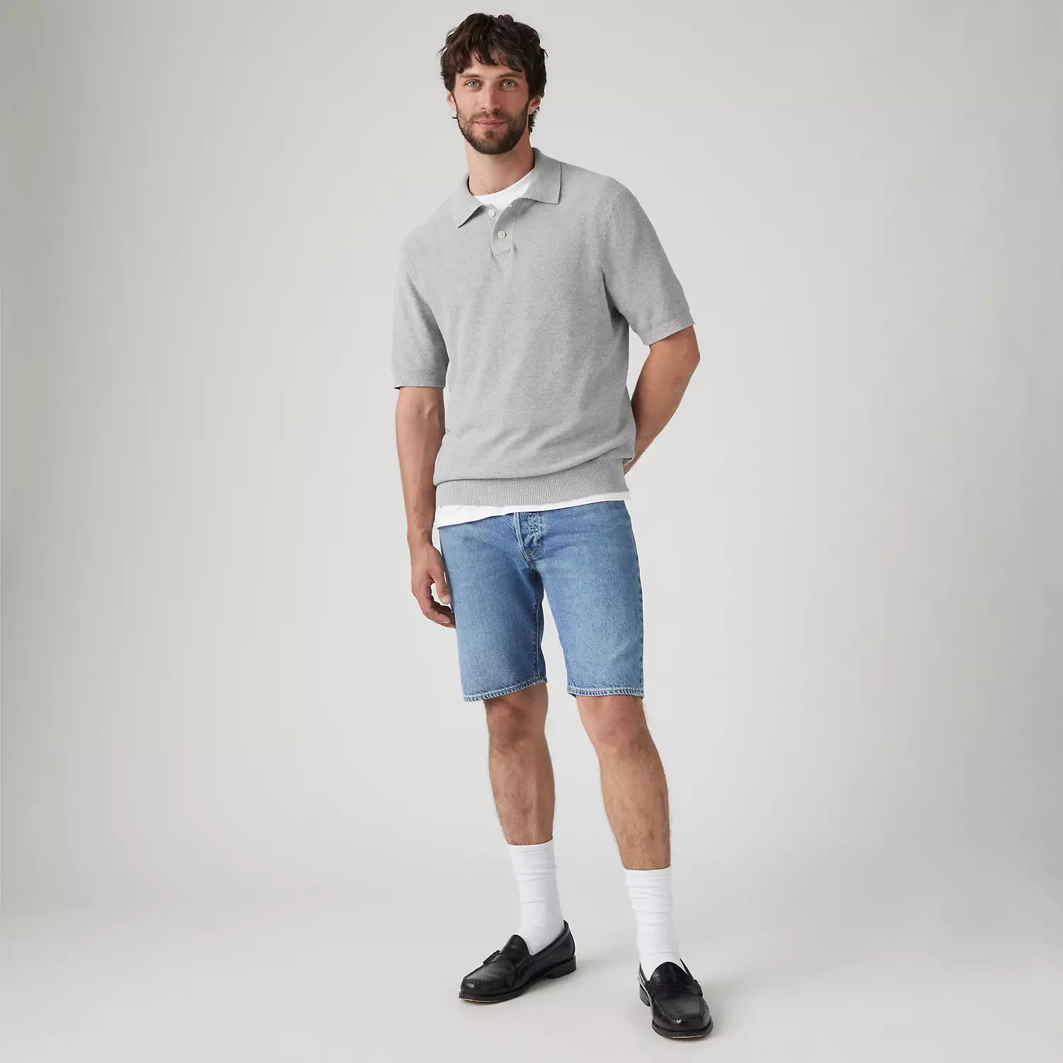 

501 Оригинальный крой Легкие 9-дюймовые мужские шорты Levi's, цвет 3Pm In Soma - Medium Wash