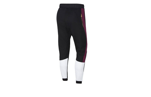 Спортивные штаны Air Jordan Paris Saint-Germain Colorblock Elastic Waistband Lacing Casual Sports Pants Black, черный — фото 2