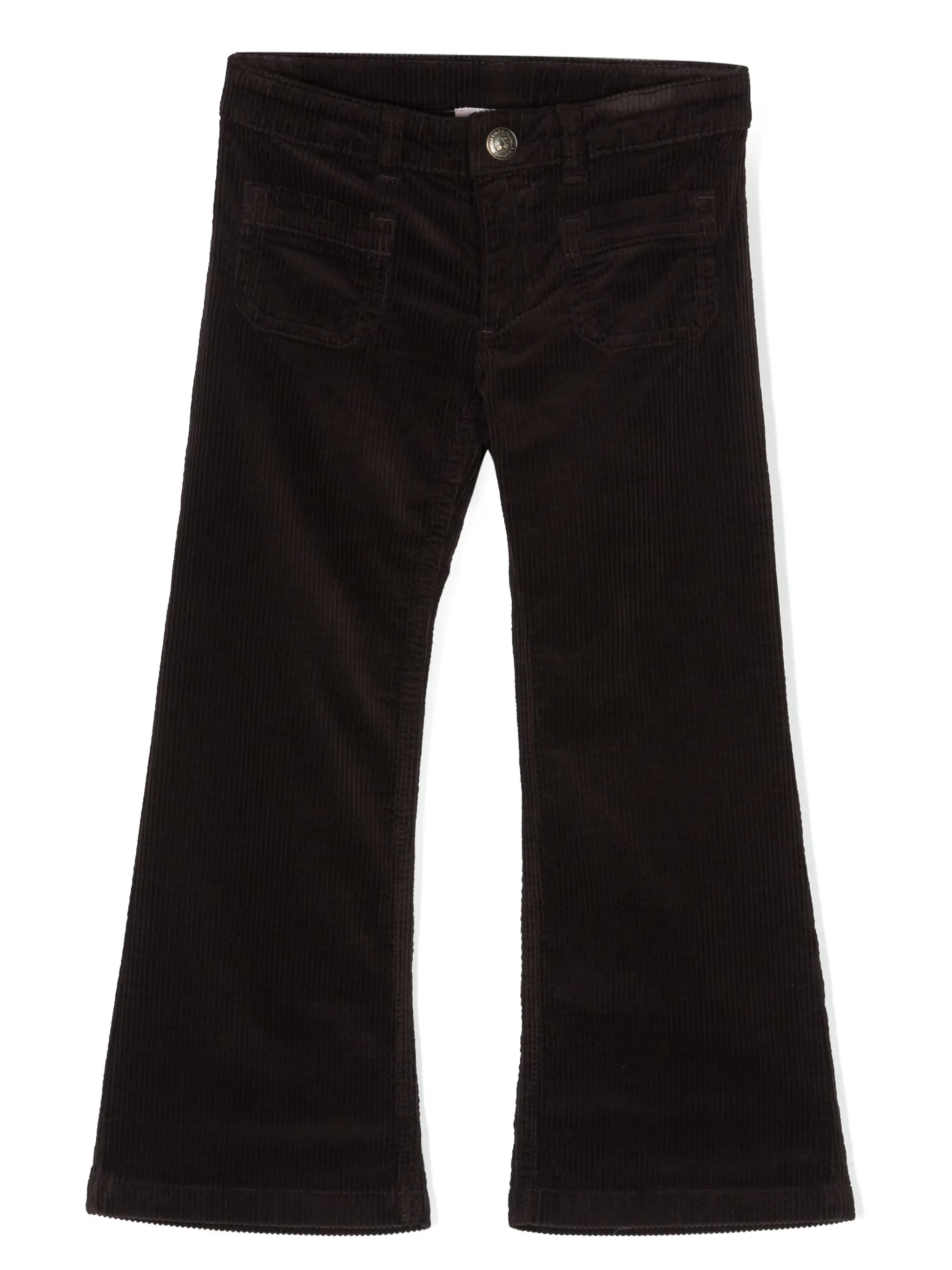 

Вельветовые брюки широкого кроя Bonpoint, коричневый