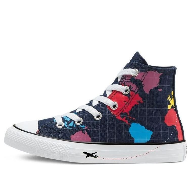 

Кроссовки Converse Older Kids' Geography Class Chuck Taylor All Star High Top 'Blue Red Yellow' 668455C
