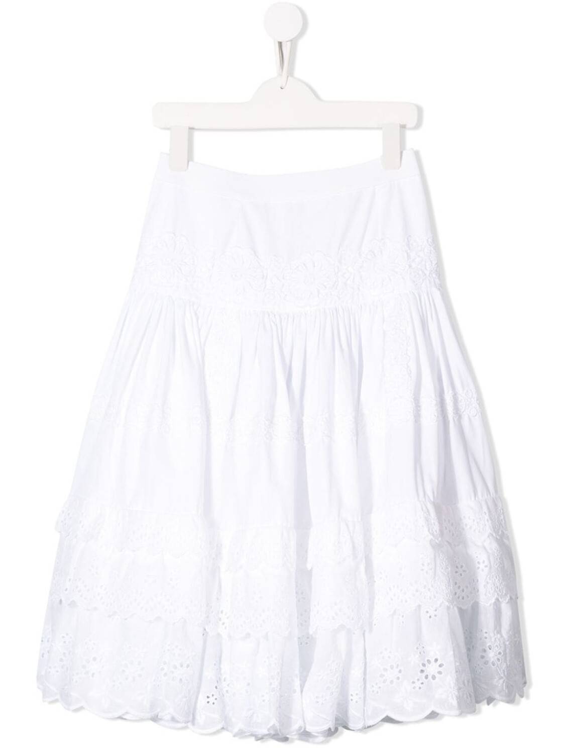 

Dolce & Gabbana юбка с кружевной отделкой, белый