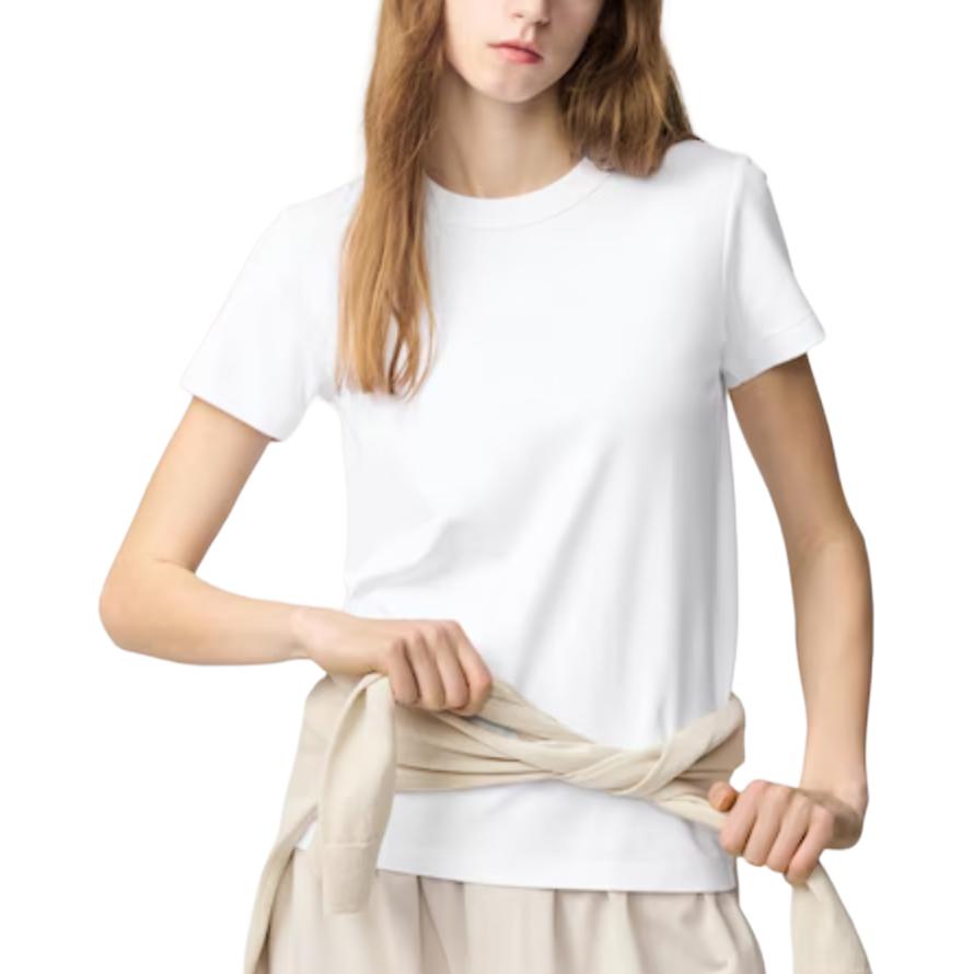 

UNIQLO Футболка женская белая, Белый, UNIQLO Футболка женская белая