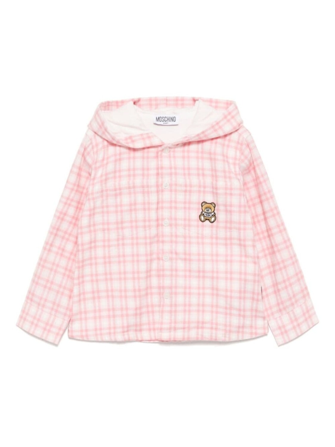 

Рубашка с нашивкой Тедди Moschino Kids, розовый