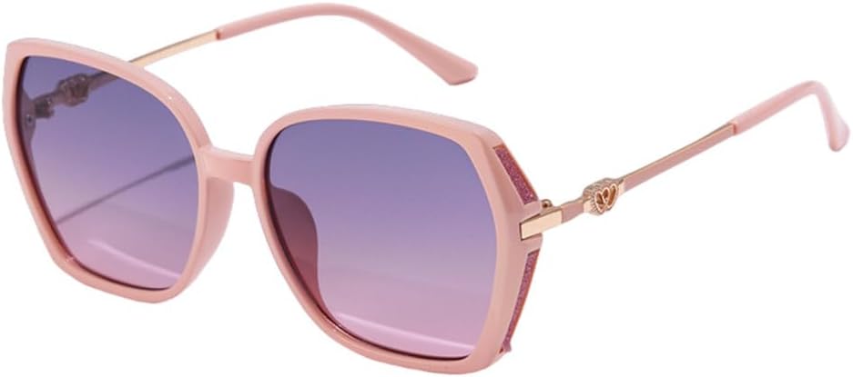 

Модные квадратные солнцезащитные очки для женщин, стильные солнцезащитные очки в винтажном стиле, градиентные, с защитой от УФ-излучения UV400, в уличном стиле SLCHJXS, Pink