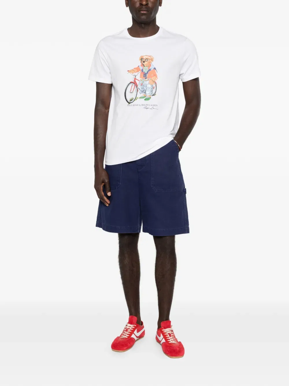 Футболка Polo Bear с принтом медведя Polo Ralph Lauren, белый — фото 2