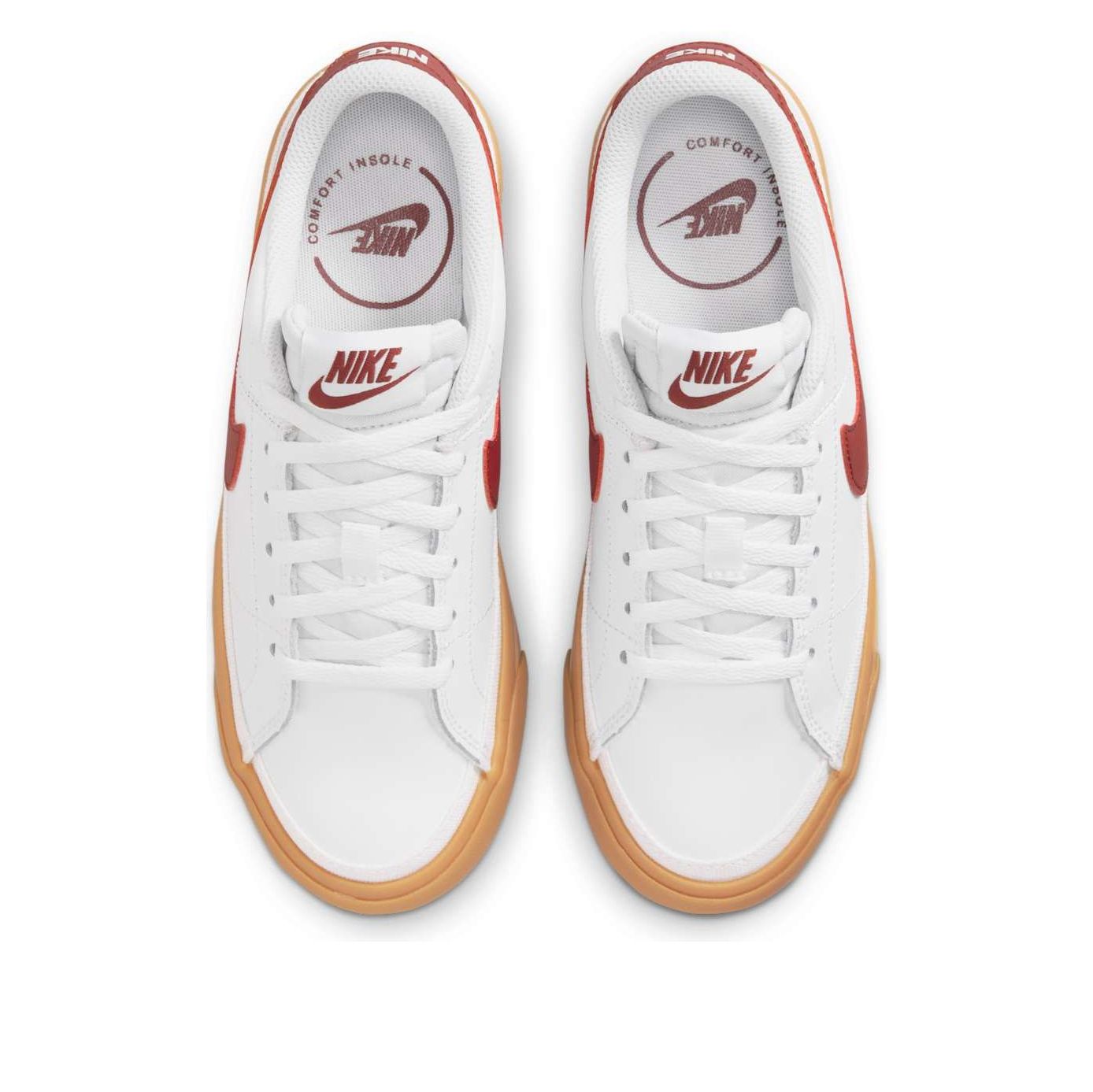(GS) Nike Court Legacy 'White Red Gum' — фото 4