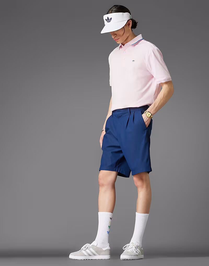 Кроссовки для гольфа Adidas Originals Gazelle без шипов серого и золотого цвета Adidas Performance — фото 4