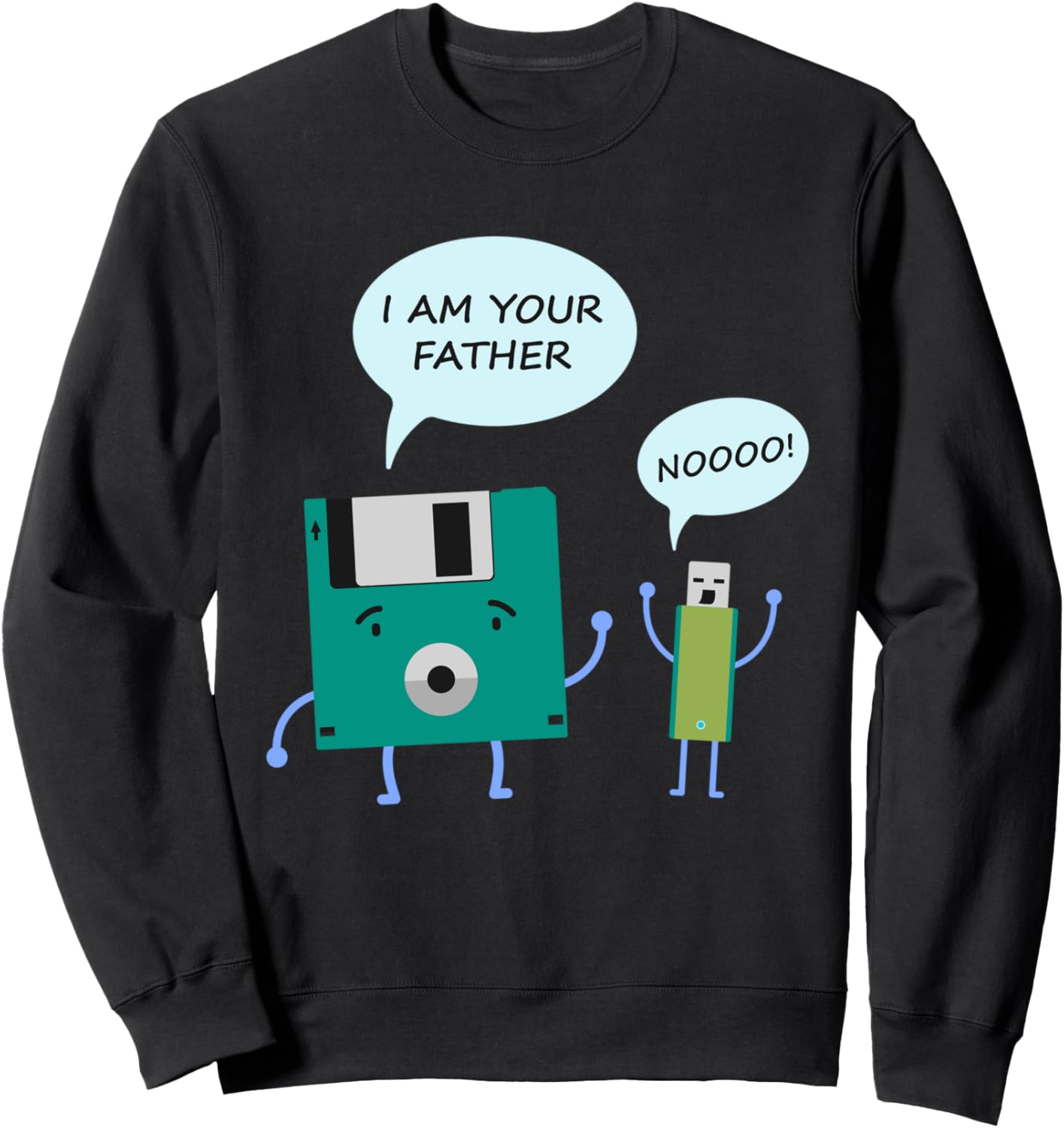 

Забавная подарочная толстовка в виде USB-дискеты с надписью Я твой отец-гик Computer Technology Unique Gifts, черный