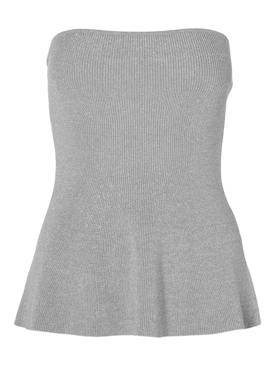 

Вязаный топ Selected Femme Tall LILI, серый