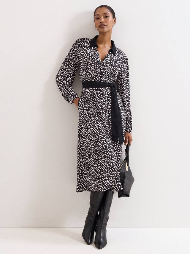 

Флоренс платье-рубашка Phase Eight, Black/White